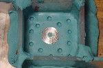 Side one of the pewter casting mold box